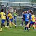 FORTUNA ČFL, skupina A, 25. kolo: FC Písek - TJ Jiskra Domažlice (na snímku fotbalisté v modrých dresech) 3:3 (1:1).