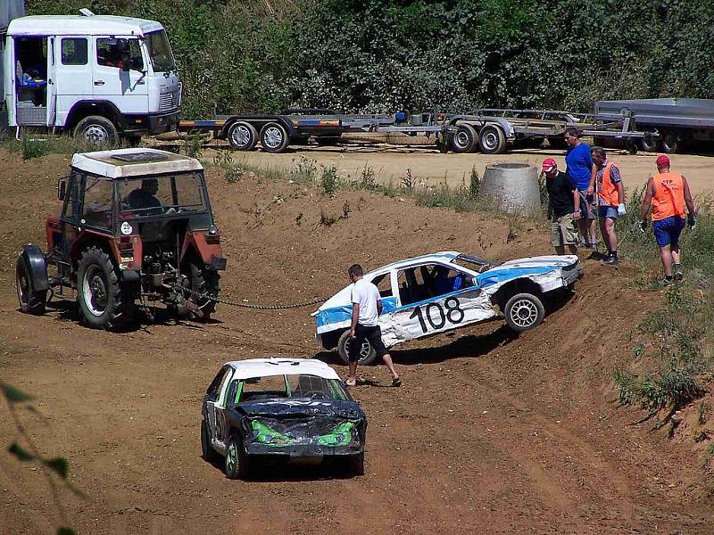 Divoké závody stock - car v Domažlicích.