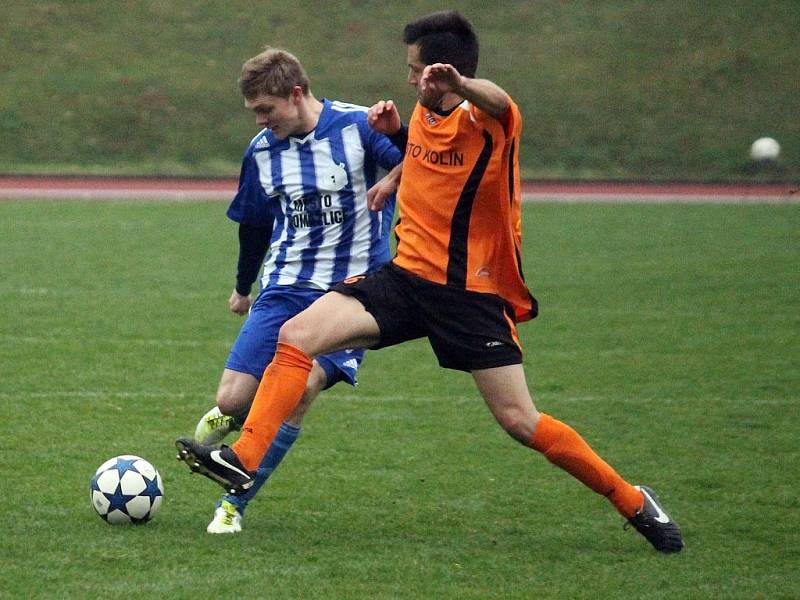 Fotbalisté Kolína brali na Střelnici všechny body.