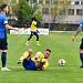 FORTUNA ČFL, skupina A, 25. kolo: FC Písek - TJ Jiskra Domažlice (na snímku fotbalisté v modrých dresech) 3:3 (1:1).