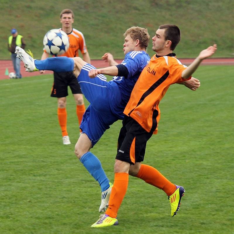 Fotbalisté Kolína brali na Střelnici všechny body.