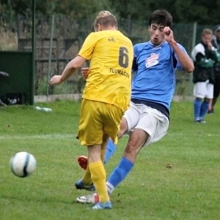 Další fotbalové chodské derby. Tlumačov vs. Milavče.