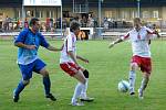 Z utkání fotbalistů FK Holýšov A a FK Horažďovice. 