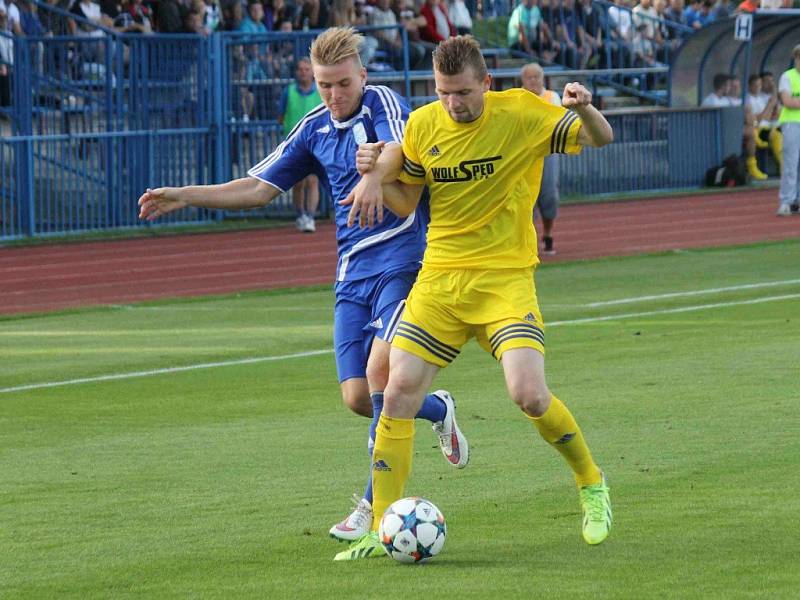 Třetiligové derby mezi FK Tachov a Jiskrou Domažlice.