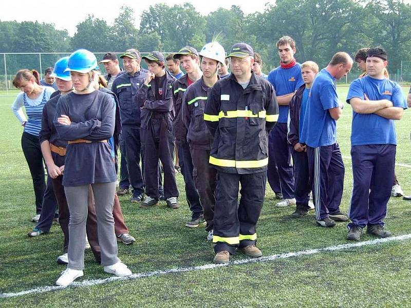Okrsková soutěž dobrovolných hasičů v Horšovském Týně.