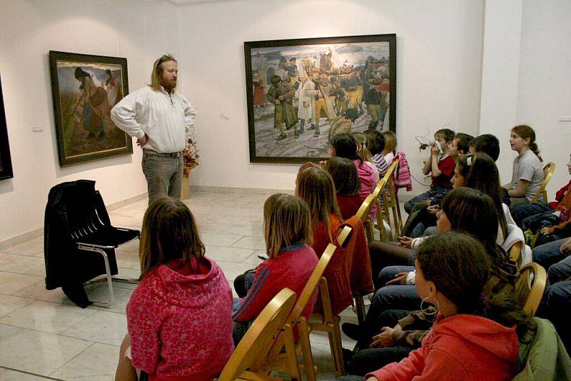 Beseda se Zdeńkem Zajíček v Galerii bratří Špillarů v Domažlicích.