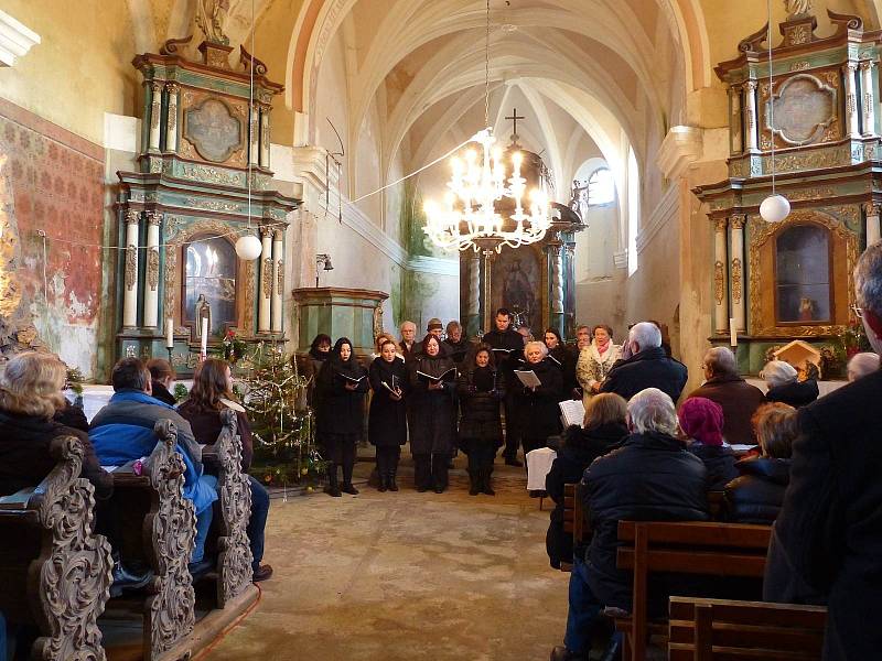 Z benefičního koncertu v kostele sv. Václava v Hoře Svatého Václava.