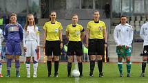 Česká fotbalová reprezentace žen U15 podlehla v Domažlicích Němkám.