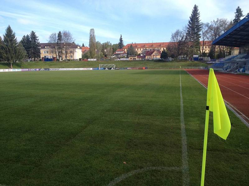 Stadion Střelnice po prvním utkání šampionátu.