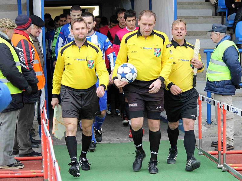 Z utkání Jiskra Domažlice a FK Mladá Boleslav B.