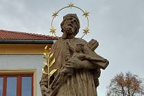 Socha svatého Jana Nepomuckého v Horšovském Týně.