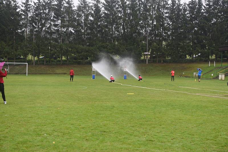 Hasičské závody v Tlumačově.