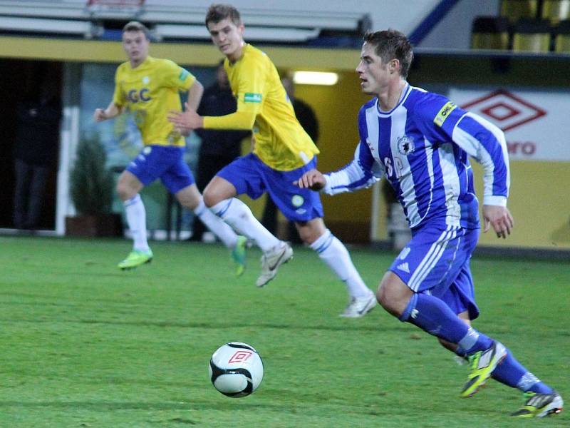 Jiskra na Stínadlech. Odveta osmifinále Poháru České pošty FK Teplice - Jiskra Domažlice 2:1.