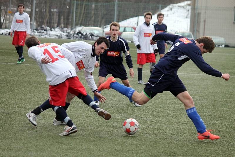 Z utkání fotbalistů Jiskry Domažlice B a TJ Horní Bříza.