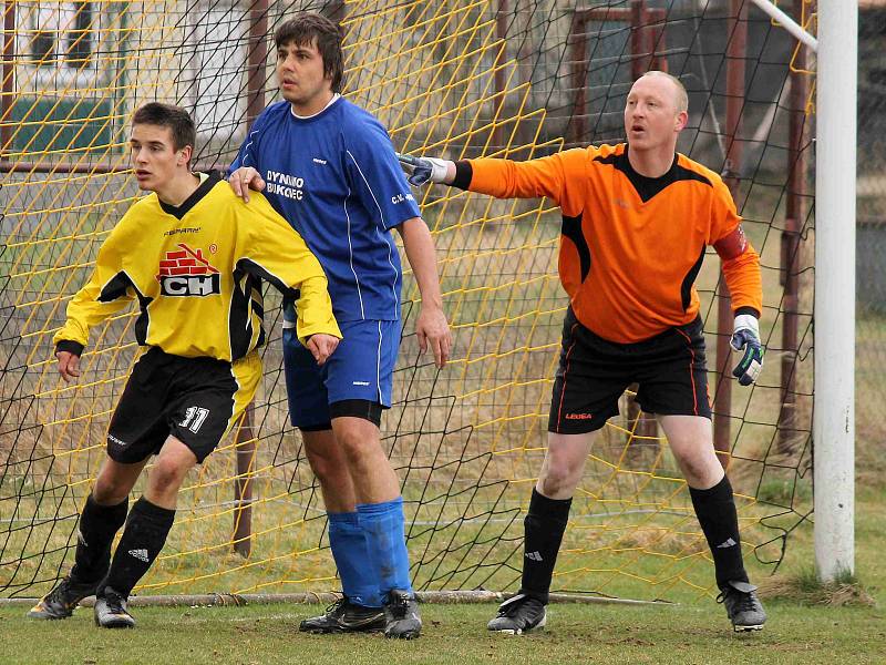 Z utkání III. třídy mezi Spartakem Klenčí B a Dynamem Bukovec.