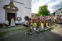 Svěcení sedmi zvonů v Klenčí pod Čerchovem.