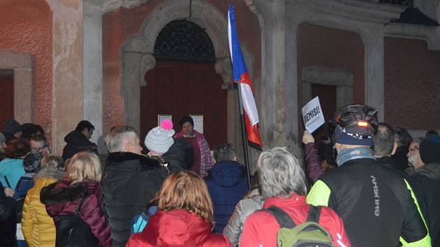 Na pondělní demonstraci podle organizátorů dorazilo asi 150 lidí.