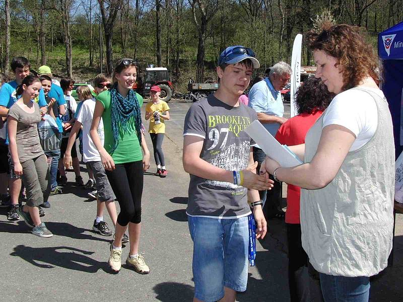 Okresní kolo dopravní soutěže mladých cyklistů.