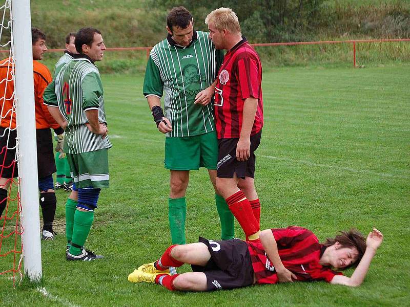 Z utkání 1. FC Horšovský Týn s Heřmanovou Hutí.