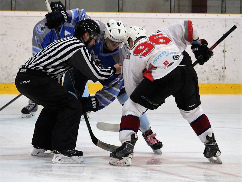 Z utkání hokejistů HC Domažlice A a HC Klatovy B.