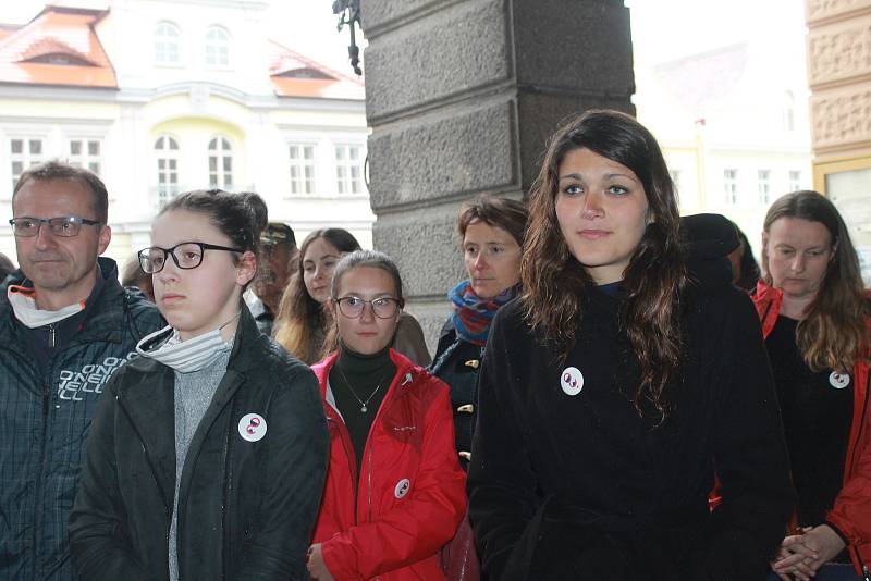 Milion chvilek pro demokracii v Domažlicích.