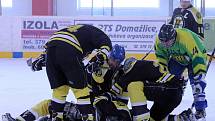 Z osmifinále play - off KSM skupiny D mezi hokejisty HC Díly a Handball Plzeň.