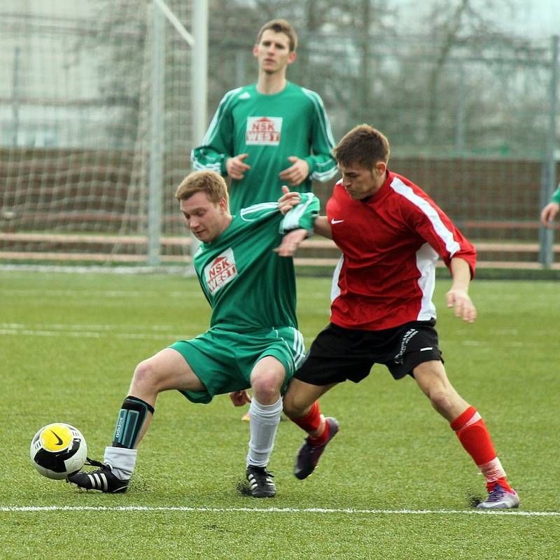 Z utkání krajského přeboru mezi FC Dynamo H. Týn a Slavojem Stod.