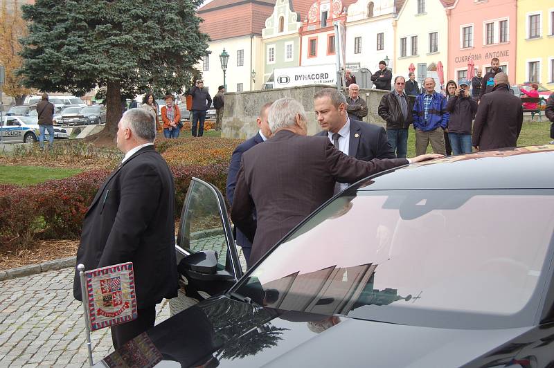 Návštěva prezidenta ČR Miloše Zemana v Horšovském Týně