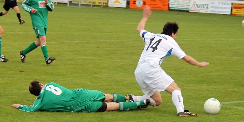 Z utkání fotbalistů FK Holýšov A a Slavoj Stod.