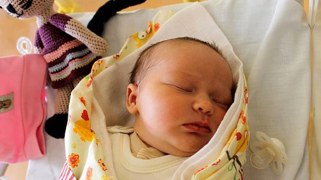 Leontýna Malá z Tachova (4350 g, 53 cm) se narodila v domažlické porodnici 15. března ve 13:00.