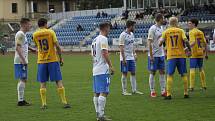 24. kolo FORTUNA ČFL, skupina A: TJ Jiskra Domažlice (bílí) - Benešov 2:0.