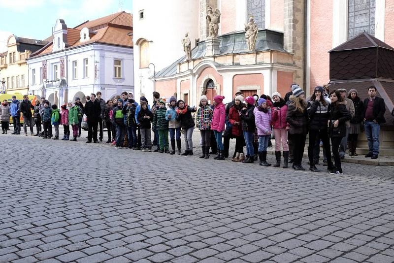 Prezident Miloš Zeman v Domažlicích.