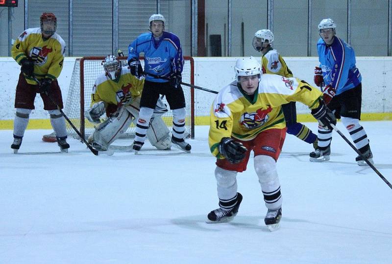 Z utkání hokejistů HC Staňkov s LHC Kralovice.