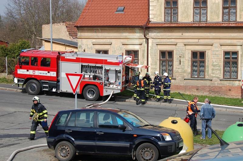 Cvičení hasičů a složek IZS v domažlické mlékárně.