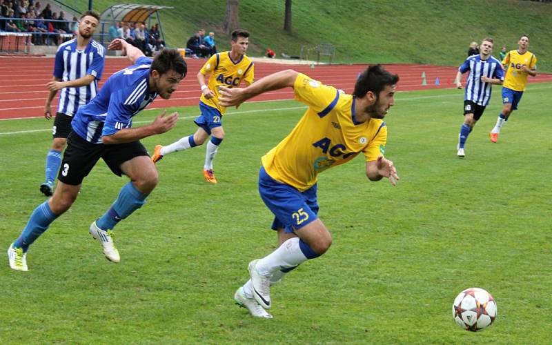 První zápas osmifinále Poháru České pošty: Jiskra Domažlice - FK Teplice 0:4 (0:1).