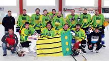 Z osmifinále play - off KSM skupiny D mezi hokejisty HC Díly a Handball Plzeň.