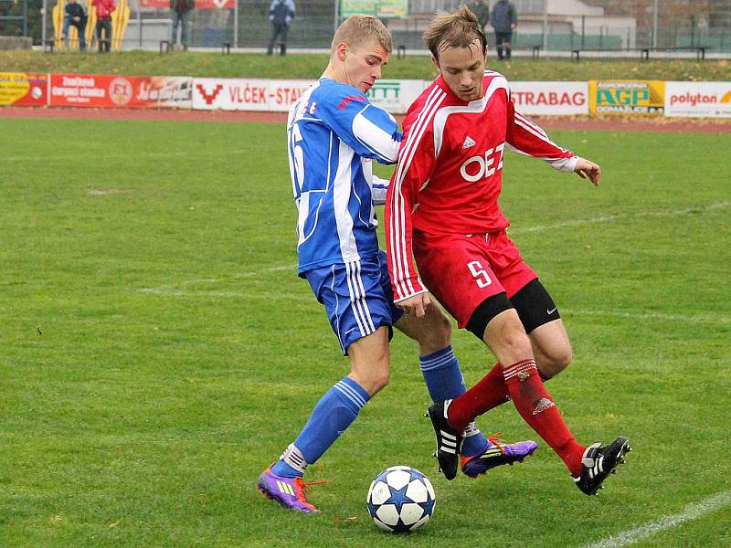 Z utkání Jiskry Domažlice a FK OEZ Letohrad.