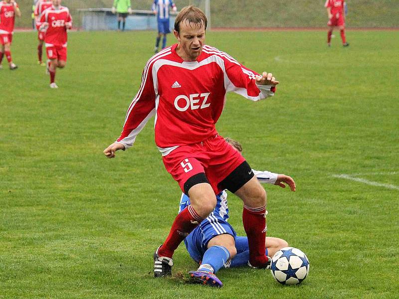 Z utkání Jiskry Domažlice a FK OEZ Letohrad.