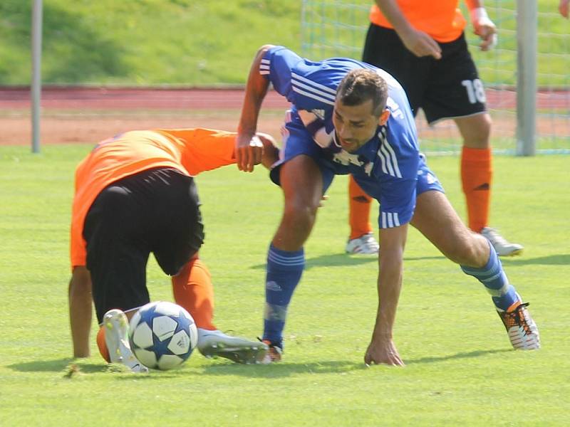 Ze sobotního utkání Jiskry Domažlice s SK Roudnice.