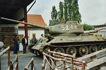 Jeden z tanků, které postřekovští ´záložáci´ opravili. Foto: archiv OÚ Postřekov