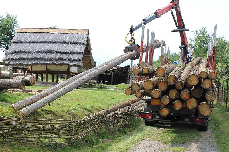 Panský dům ve skanzenu.