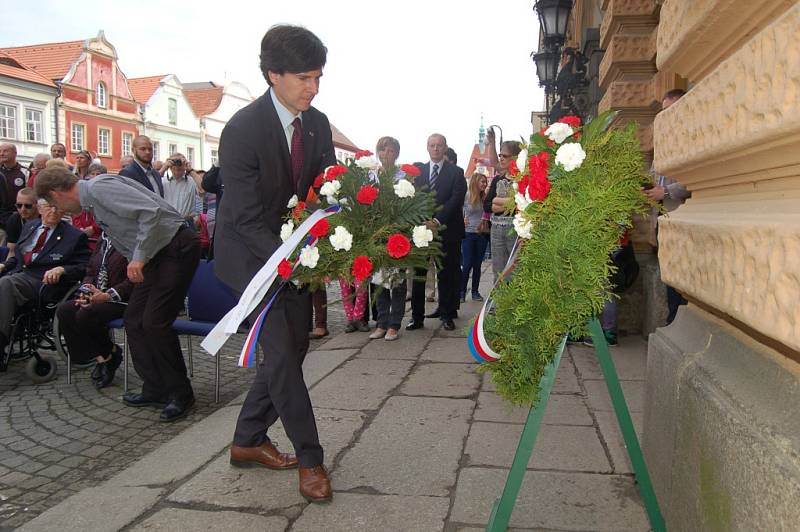 Oslavy 70. výročí osvobození v Domažlicích.