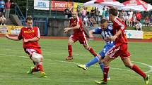 1. kolo ČFL: Jiskra Domažlice A - Slavoj Vyšehrad 2:0 (1:0).