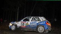 Petr Dufek se Slávou Ducháčkem na Rallye Šumava 2007 v Petrovo nejoblíbenějším závodním voze Škoda Felicia Kit Car.