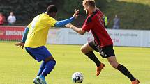 SK Rakovník  (ve žlutém) dobře začal, vedl 2:0, ale po obratu slavily Domažlice výhru 4:3.