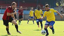 SK Rakovník  (ve žlutém) dobře začal, vedl 2:0, ale po obratu slavily Domažlice výhru 4:3.