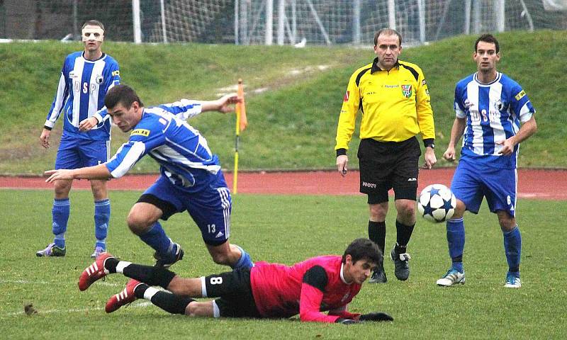 Z utkání Jiskra Domažlice a FK Mladá Boleslav B.