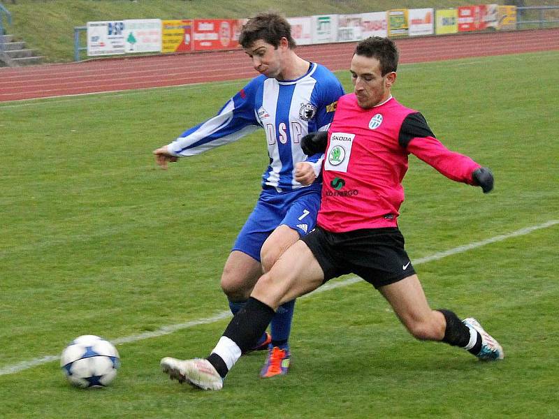 Z utkání Jiskra Domažlice a FK Mladá Boleslav B.