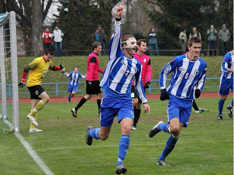 Z utkání Jiskra Domažlice a FK Mladá Boleslav B.