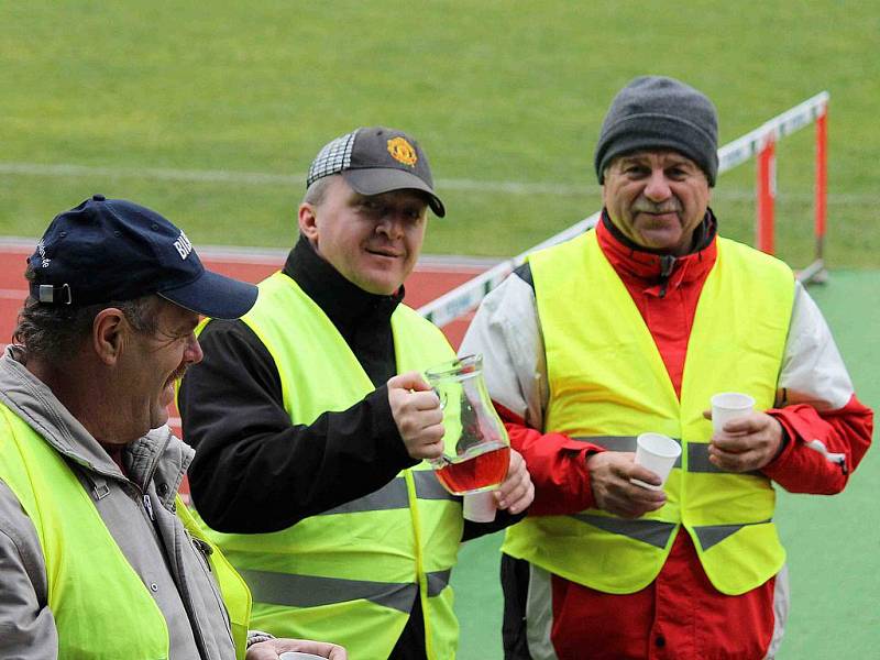 Z utkání Jiskra Domažlice a FK Mladá Boleslav B.